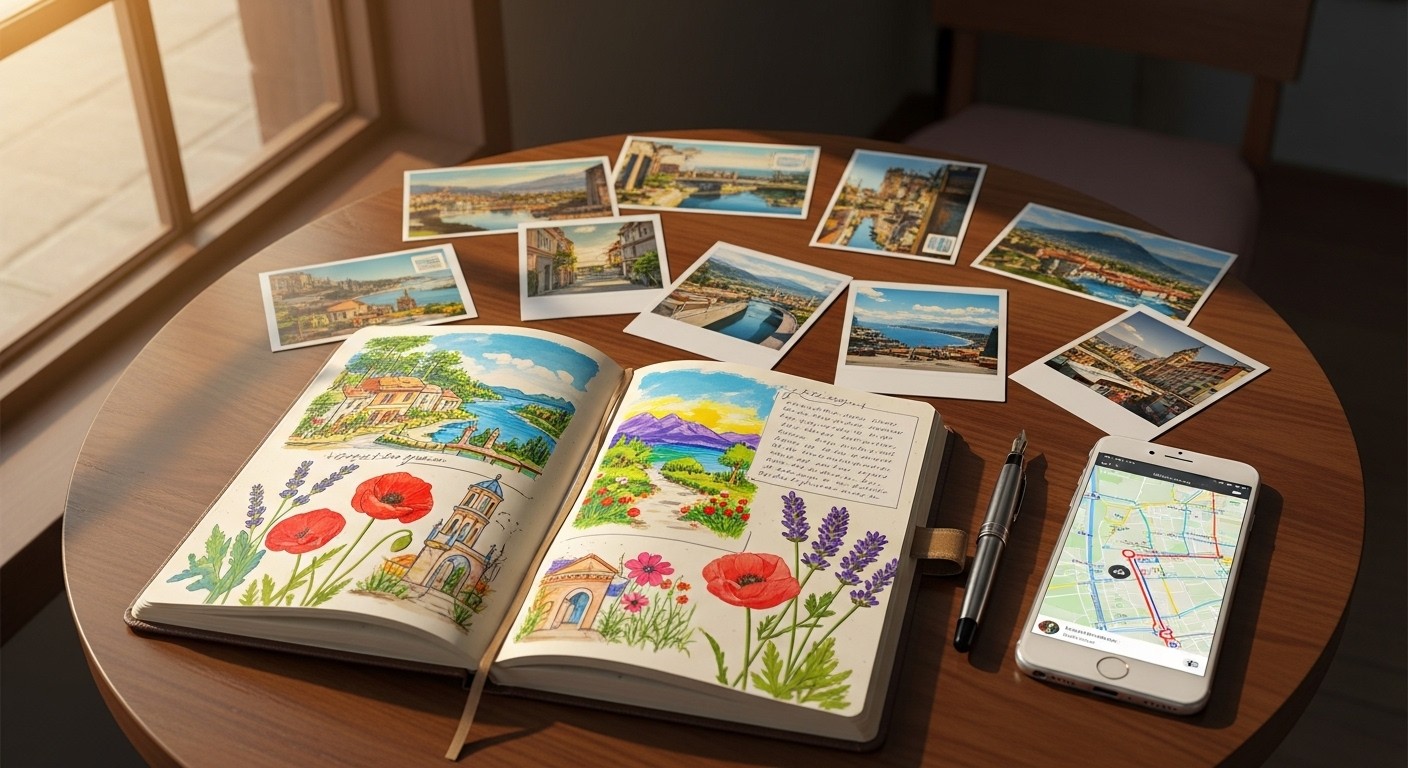 Journal de voyage : mon guide ultime entre carnet et appli
